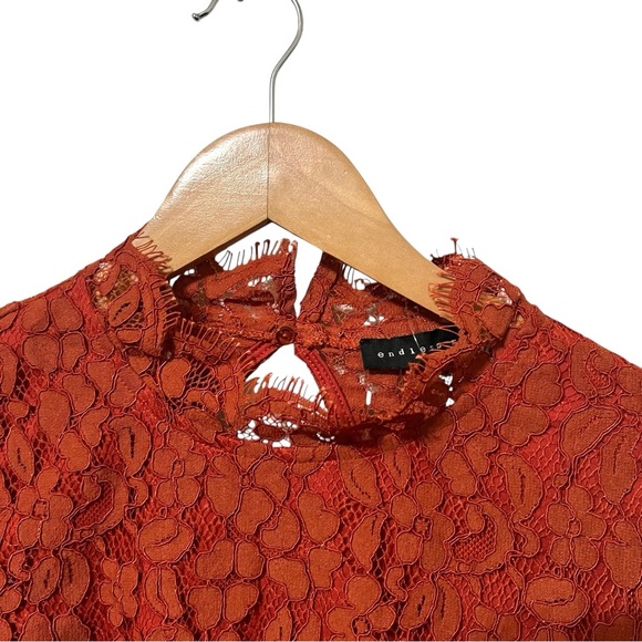 Revolve Endless Rose Cut Back Lace Detailed Bodysuit Size XS New - Picture 9 of 13